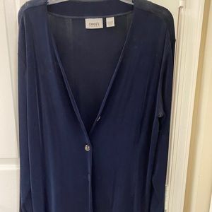 Chico's travelers jacket size 3 (14) navy